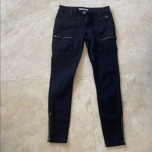 Joie black skinny cropped jeans